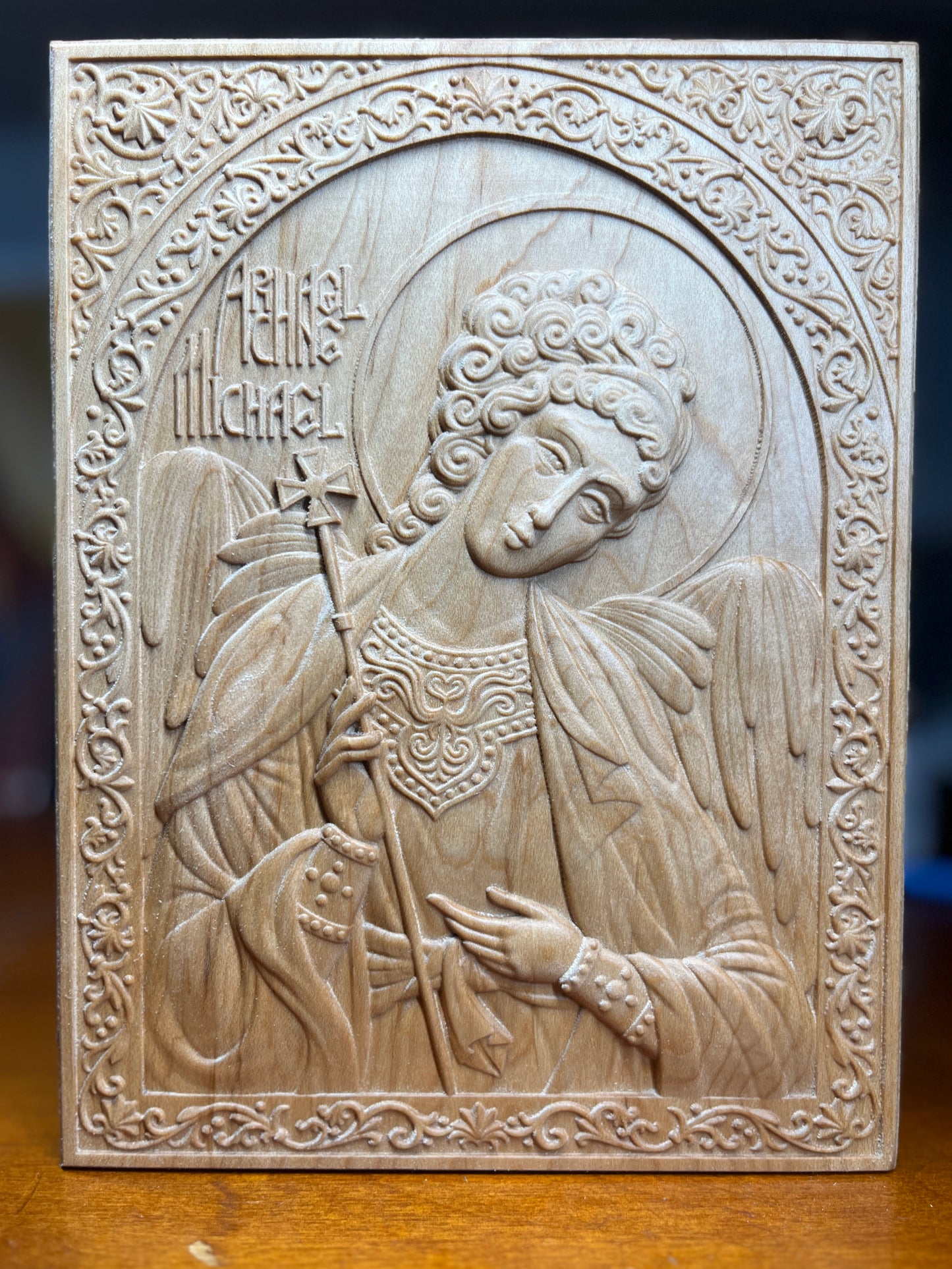 Archangel Michael - 3.75 x 5 (Maple)