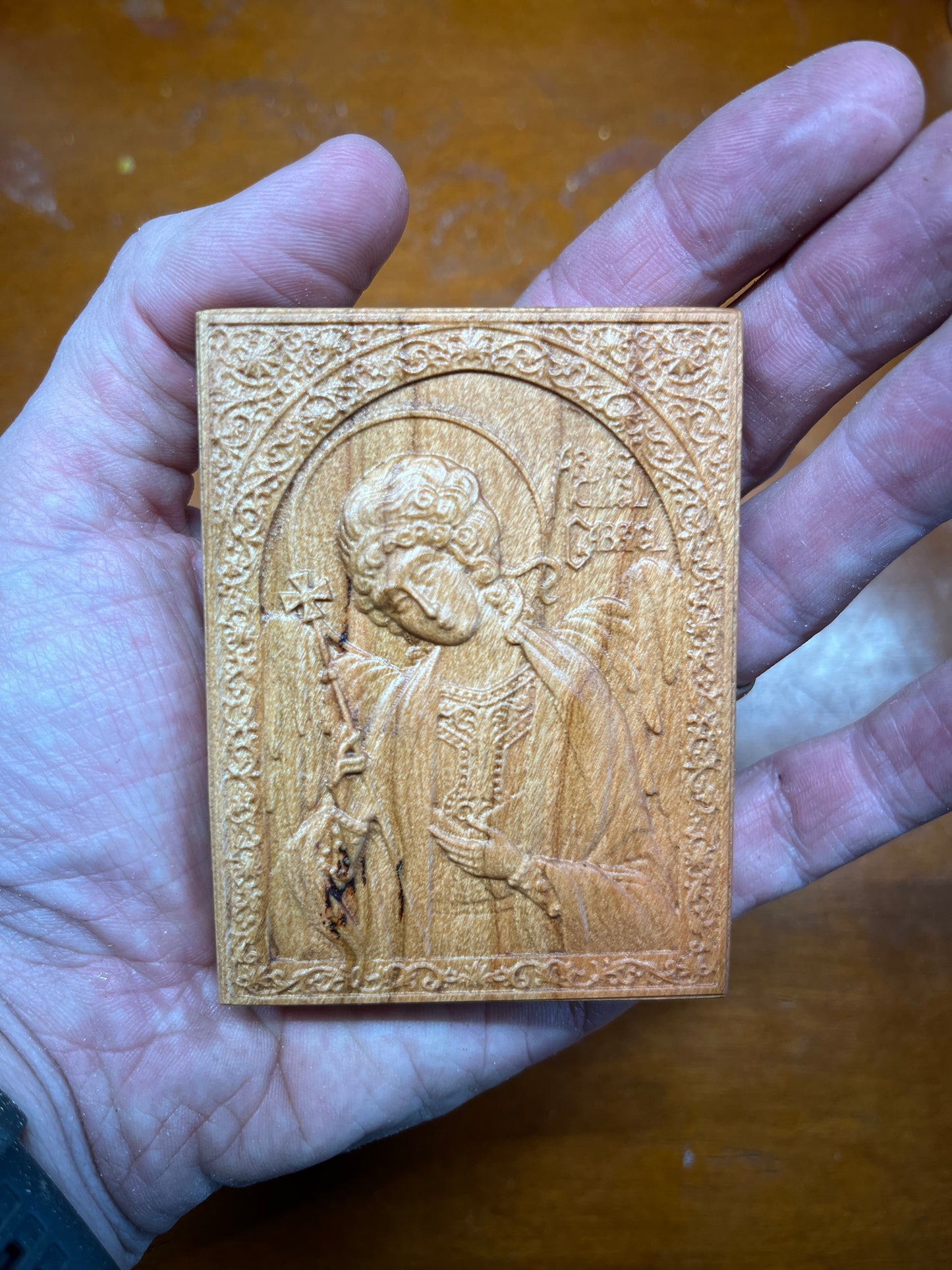 Archangel Gabriel - Traveler Icon (Cherry)