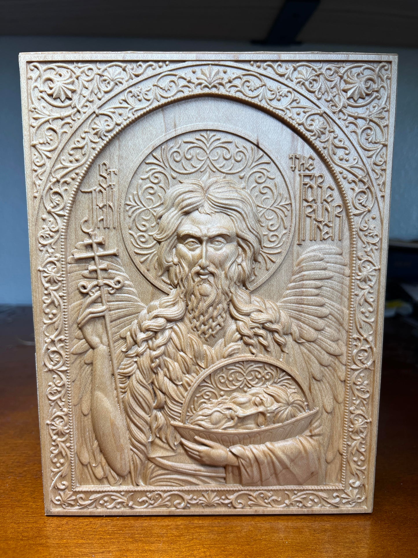 St John The Forerunner - 5.25 x 7 (Maple)