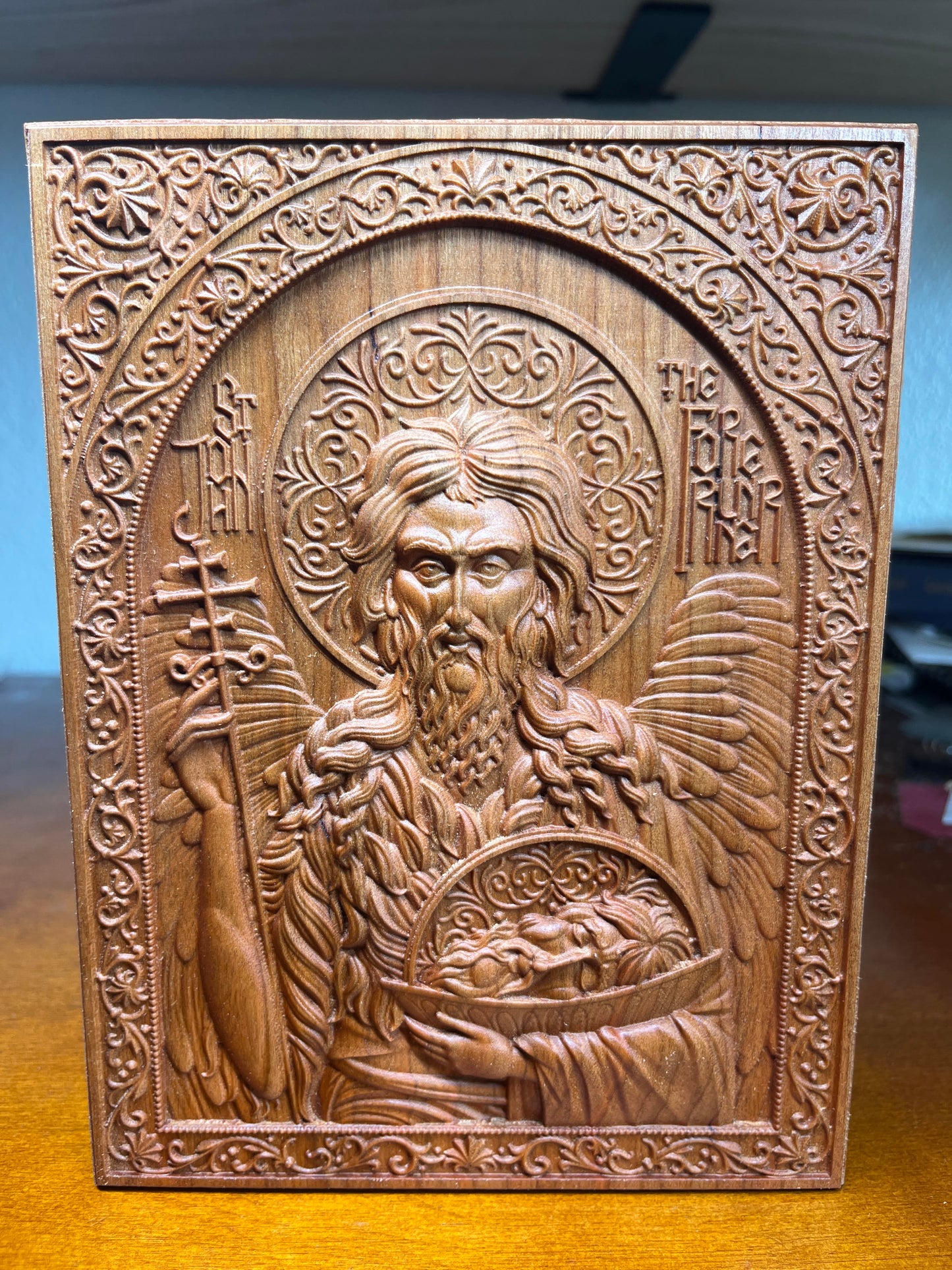St John The Forerunner - 12 x 16 (Cherry)
