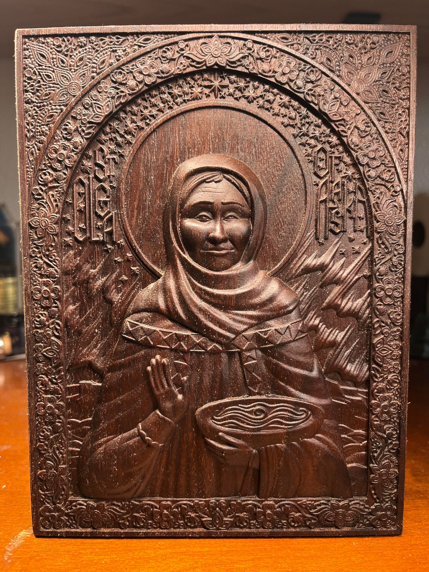 St Matushka Olga of Alaska - 12 x 16 (Walnut)