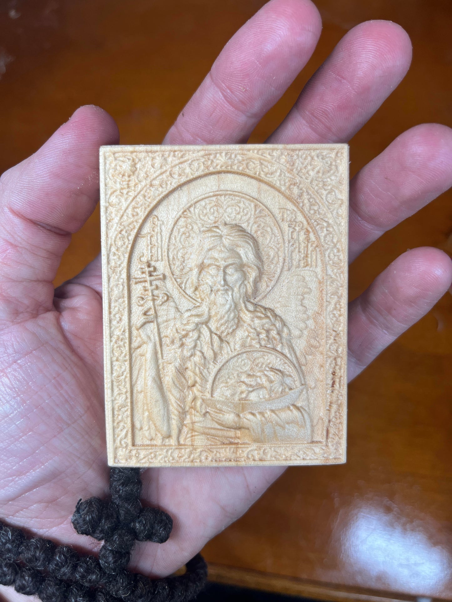 St John The Forerunner - Traveler Icon (Maple)