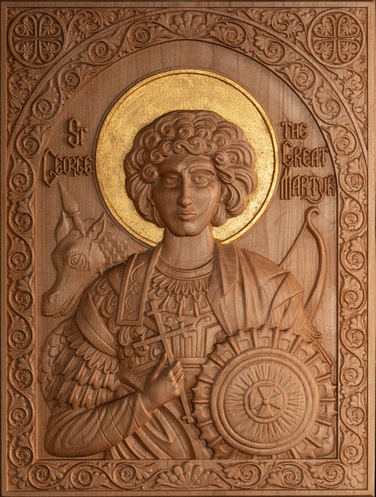 St George The Great Martyr - 3.75 x 5 (Maple)