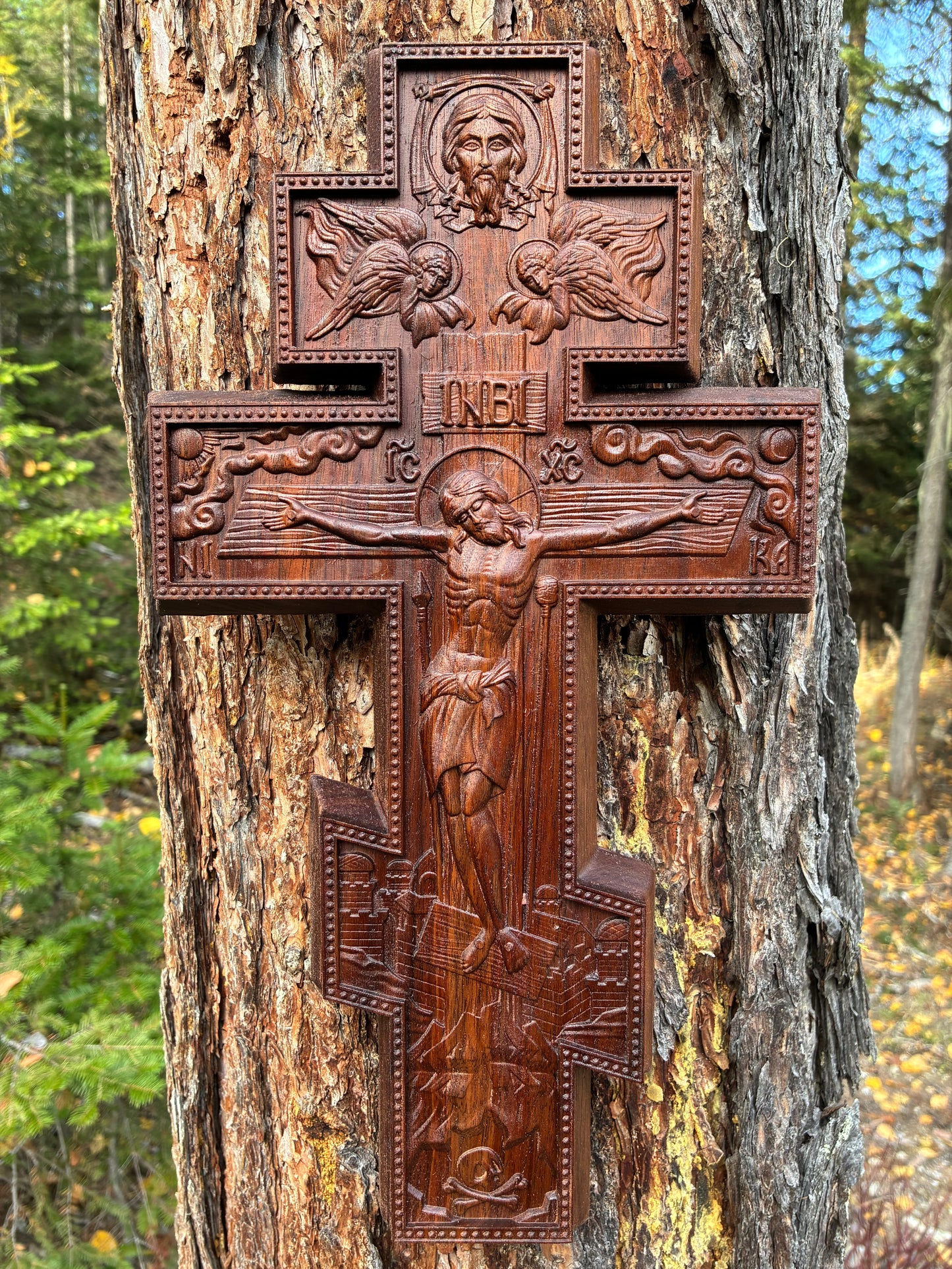 3 Bar Crucifix - Traveler (Walnut)