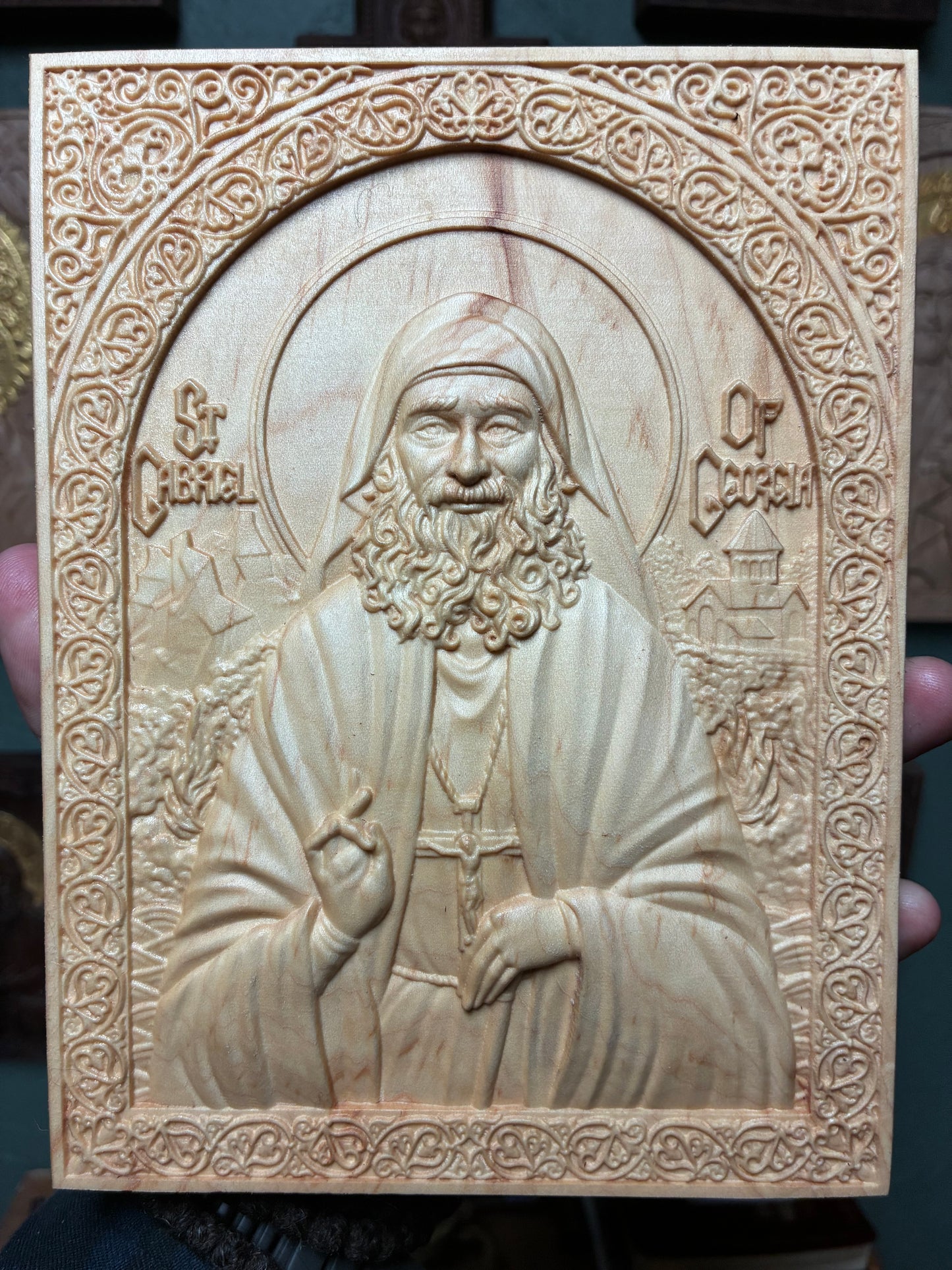 St Gabriel of Georgia - 6 x 8 (Maple)