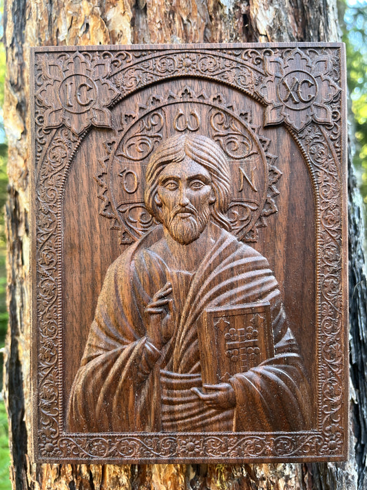 Pantocrator - 3.75 x 5 (Walnut)