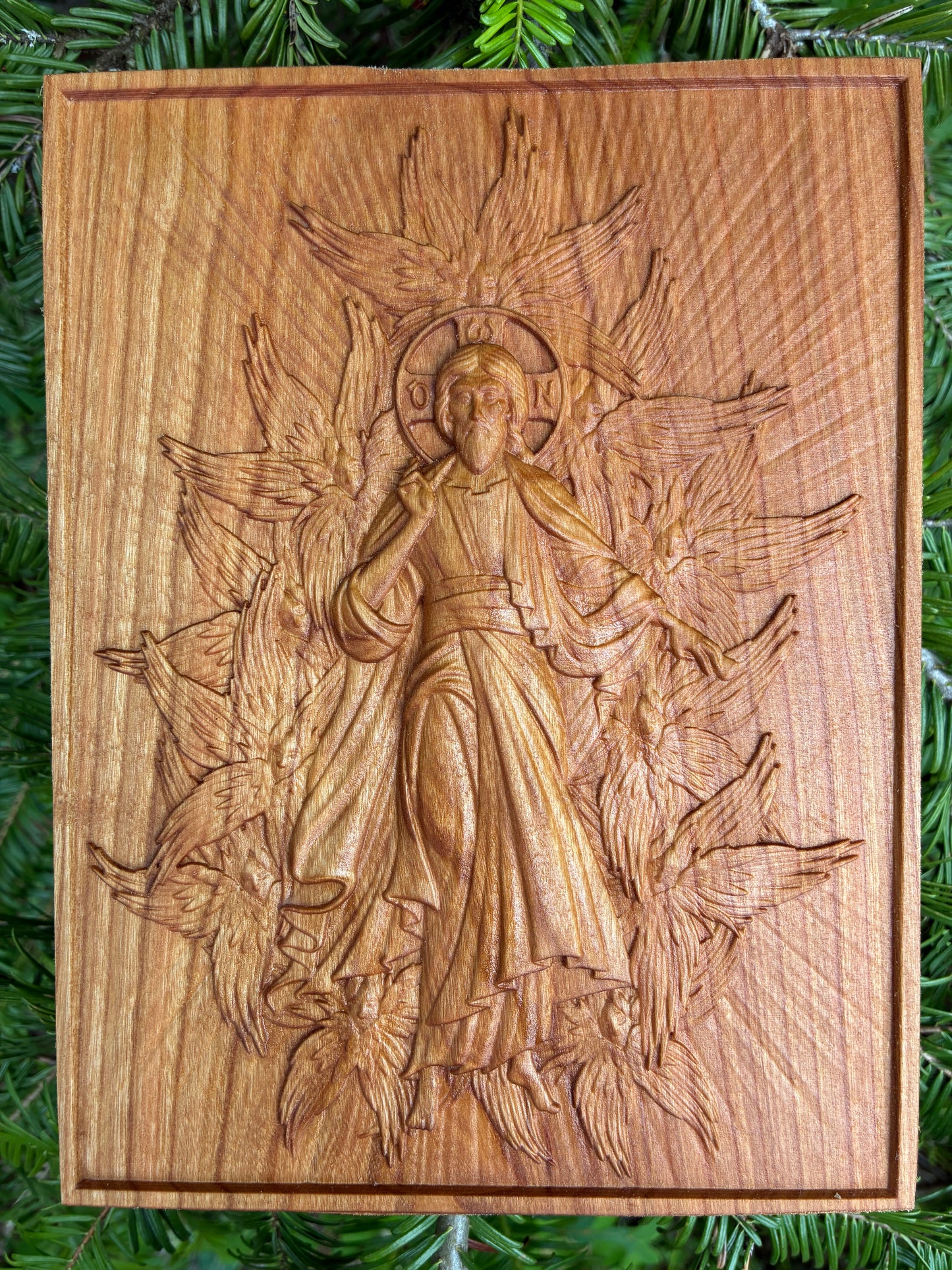 Christ In Glory - 12 x 16 (Cherry)