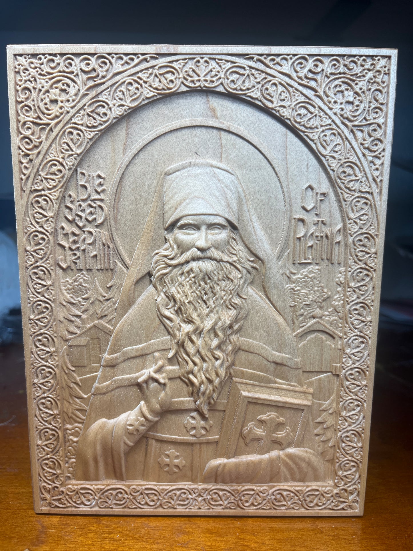 Blessed Seraphim Rose - 6 x 8 (Maple)
