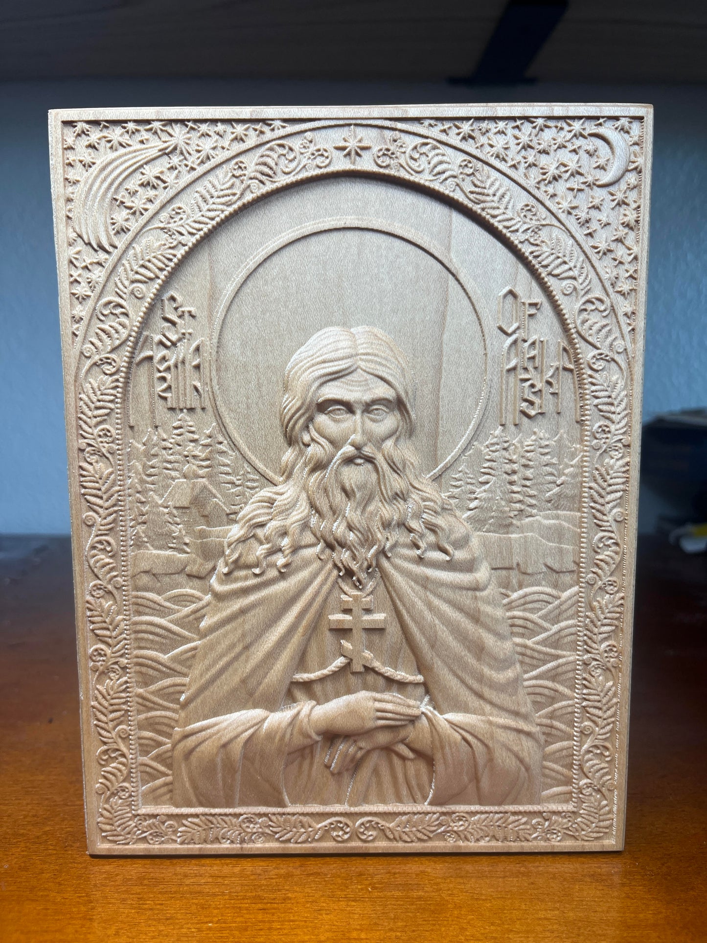 St Herman of Alaska - 3.75 x 5 (Maple)