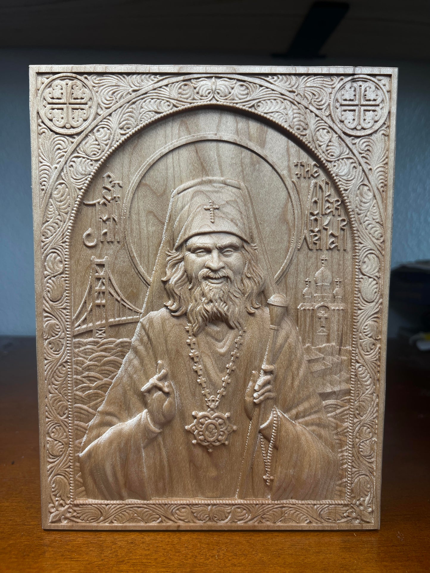 St John The Wonderworker - 3.75 x 5 (Maple)