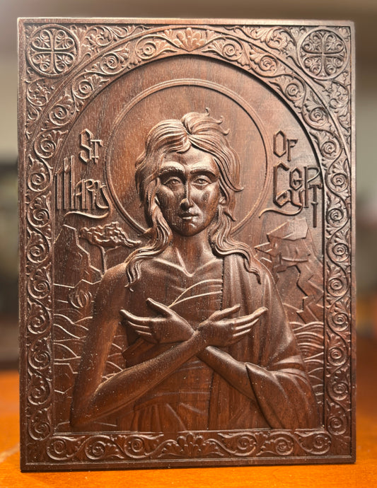 St Mary of Egypt - 12 x 16 (Walnut)