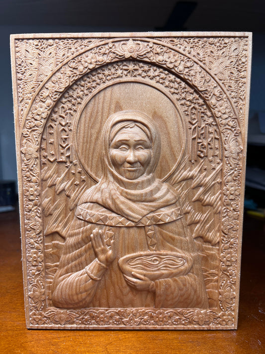 St Matushka Olga of Alaska - 12 x 16 (Maple)