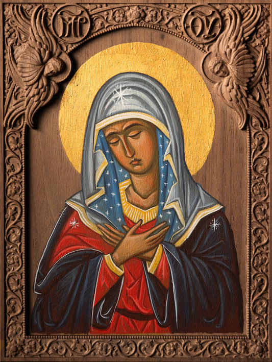 Our Lady of The Gate of Dawn - Hand Written Icon