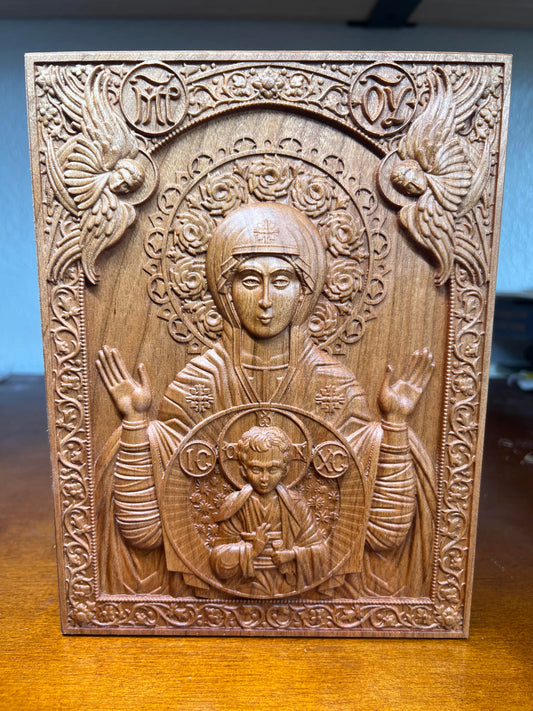 Our Lady of The Sign - 5.25 x 7 (Cherry)