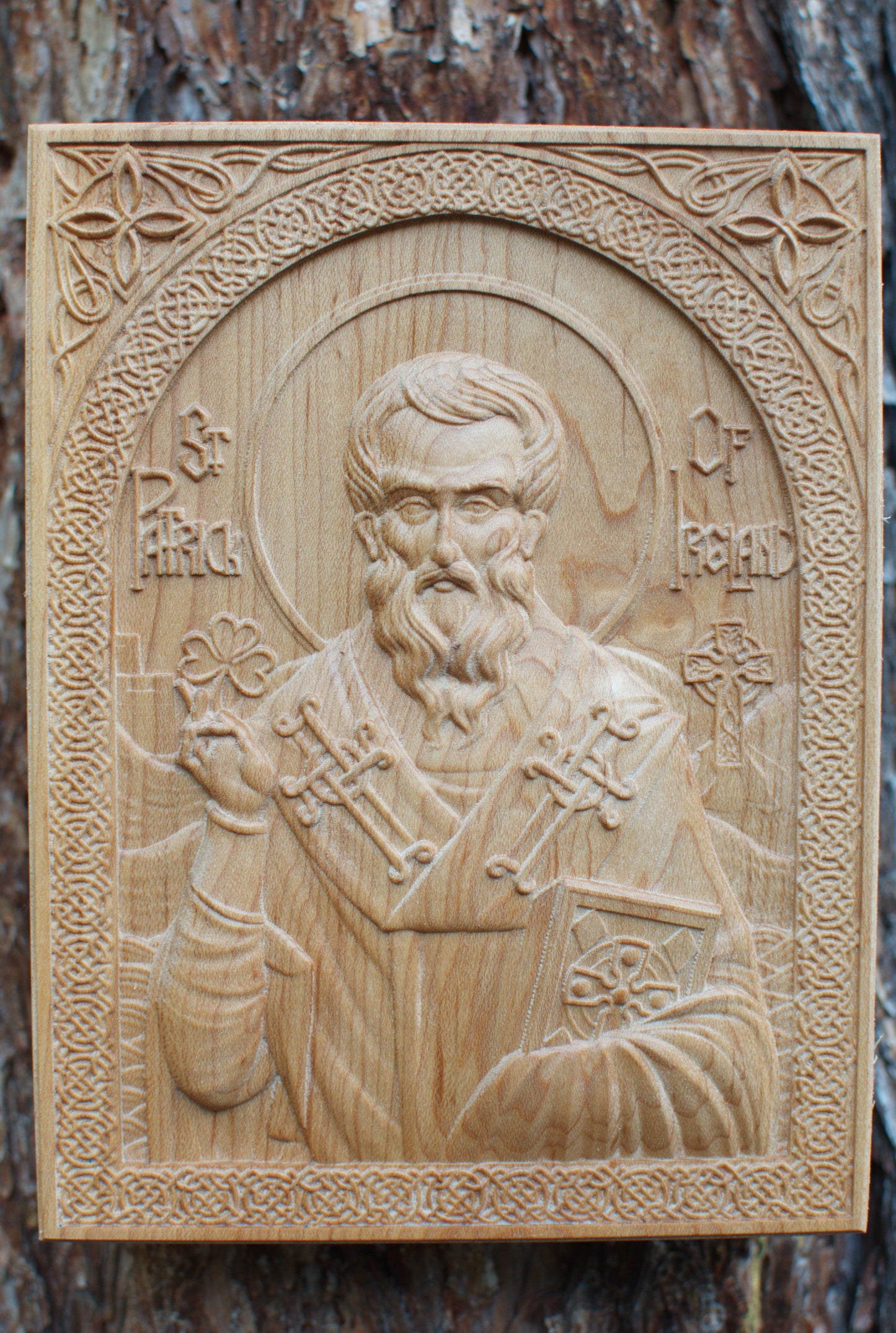 St Patrick of Ireland - 5.25 x 7 (Maple)