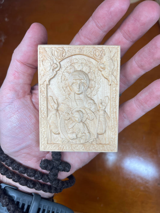 Our Lady of The Sign - Traveler Icon (Maple)