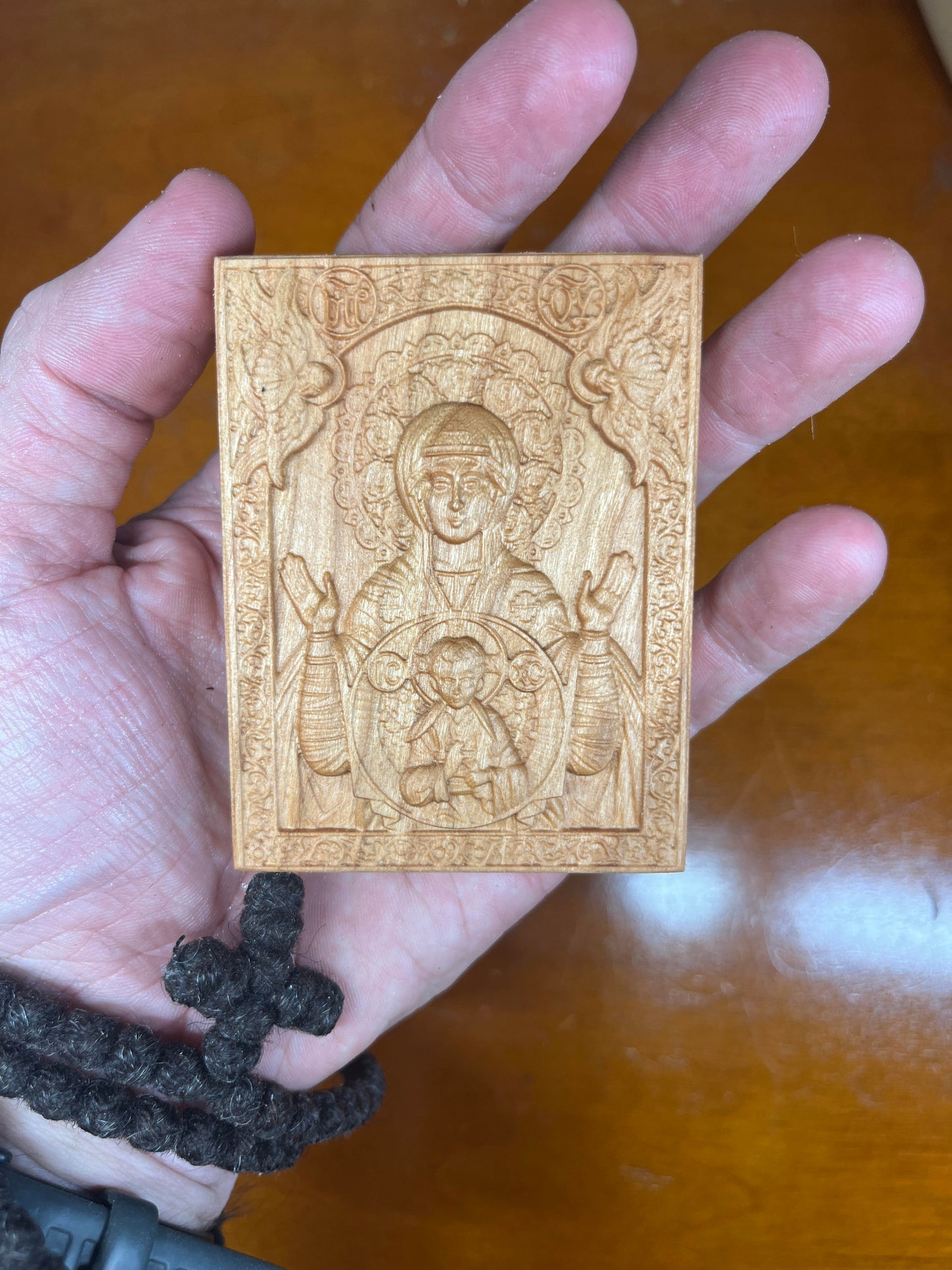 Our Lady of The Sign - Traveler Icon (Cherry)